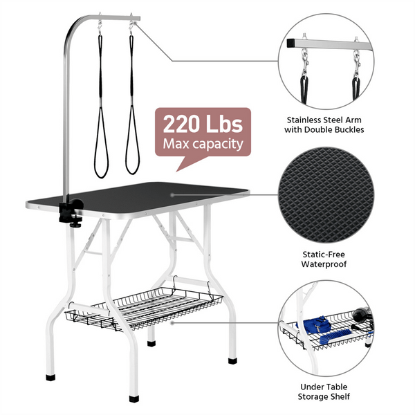 36" Pet Dog/Cat Grooming Table