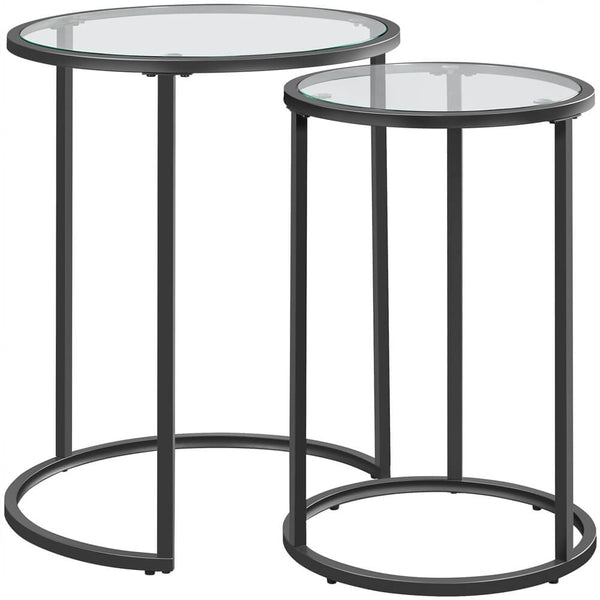 Set of 2 Round Nesting End Tables
