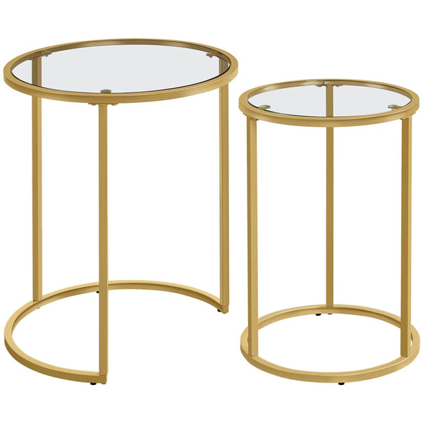 Set of 2 Round Nesting End Tables