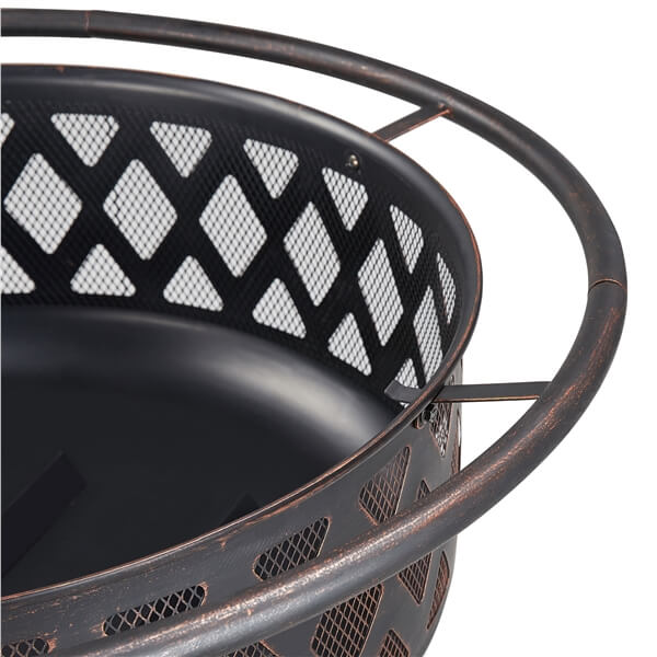 Topeakmart Fire Pit 36in Outdoor Wood