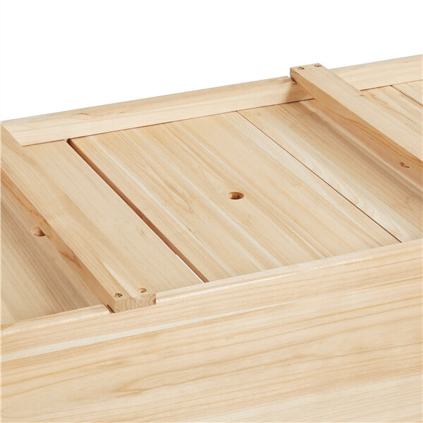 Topeakmart 2-Tier Elevated Planting Box Fir Wood Twin Beds for Garden Yar