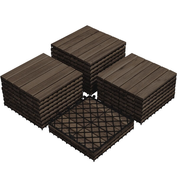 Pack of 27 Wood Flooring Tiles