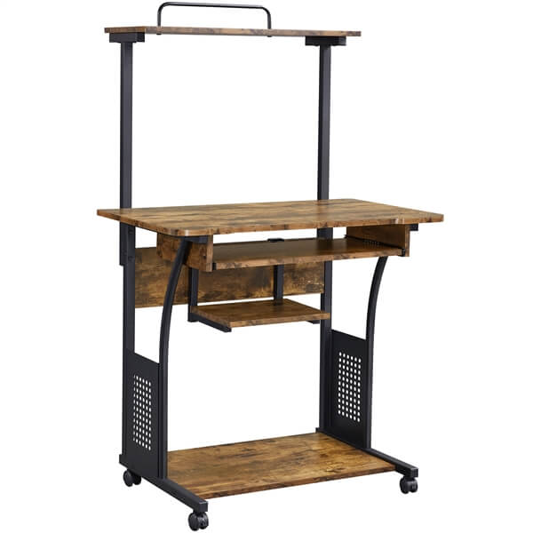 3-Tier Rolling Computer Desk