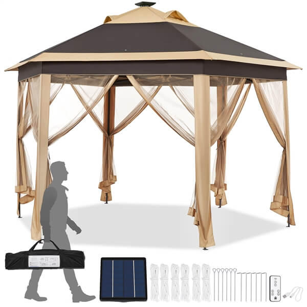 Topeakmart 13×13 Pop-Up Patio Gazebo Tent