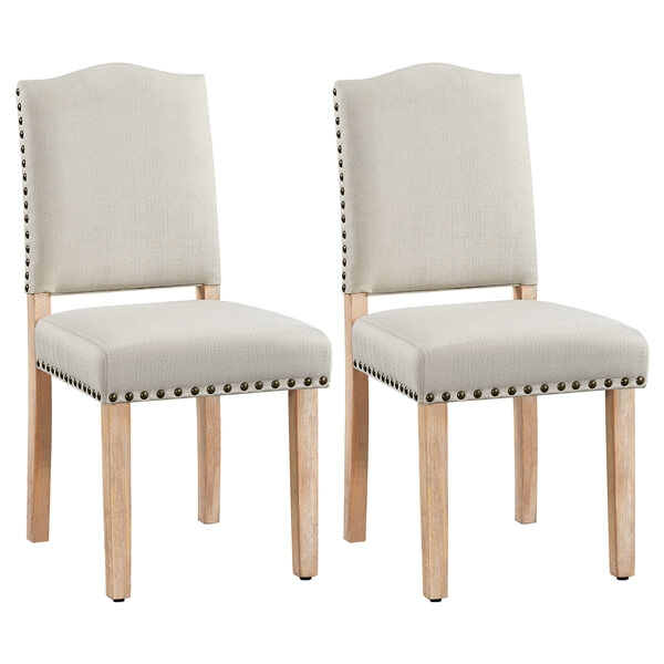 Set of 2 Upholstered Kitchen Chairs