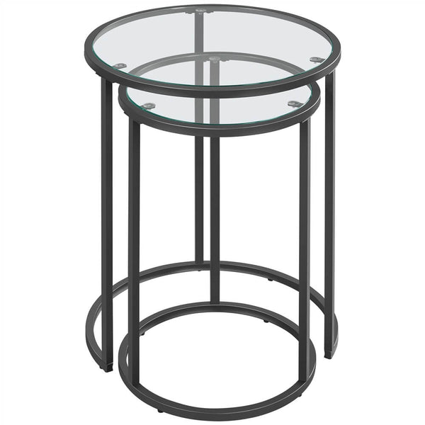 Set of 2 Round Nesting End Tables