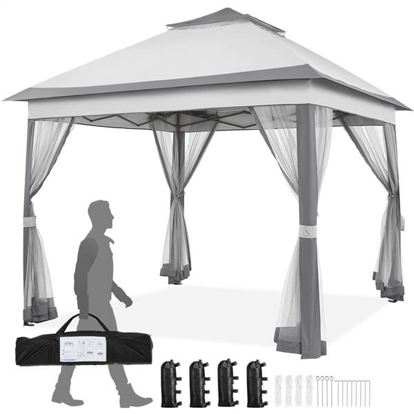 Topeakmart 11x11 Pop Up Gazebo Outdoor Canopy Shelter