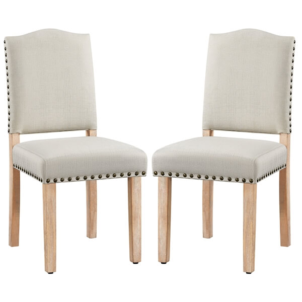 Set of 2 Upholstered Kitchen Chairs