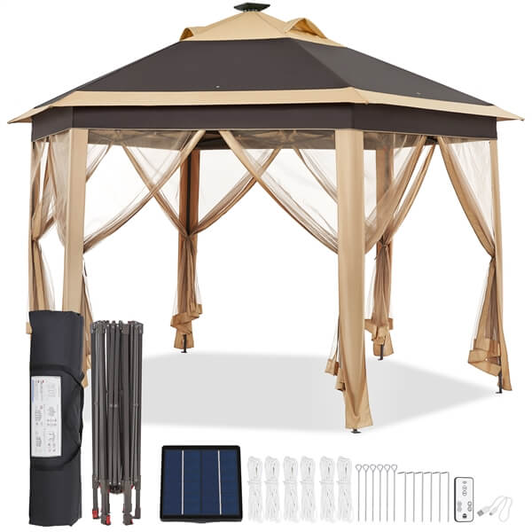 Topeakmart 13×13 Pop-Up Patio Gazebo Tent