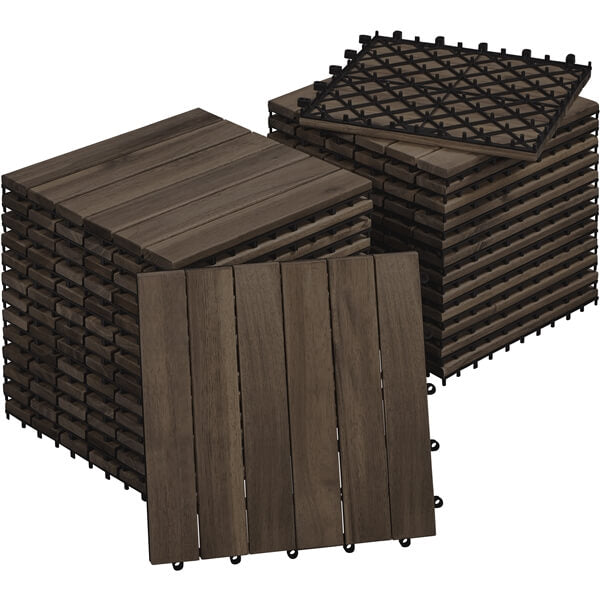Pack of 27 Wood Flooring Tiles