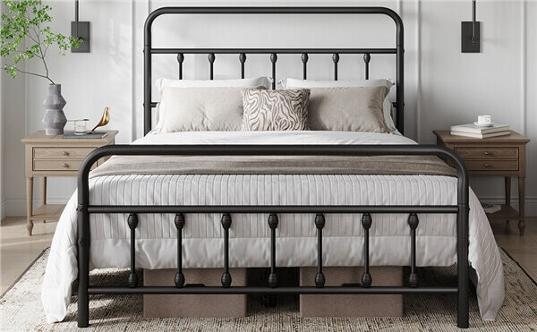 Classic Full Size Iron Platform Bed