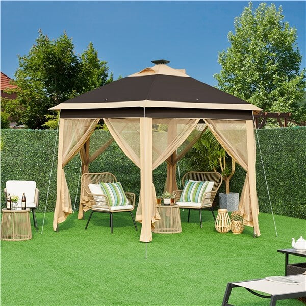 Topeakmart 13×13 Pop-Up Patio Gazebo Tent