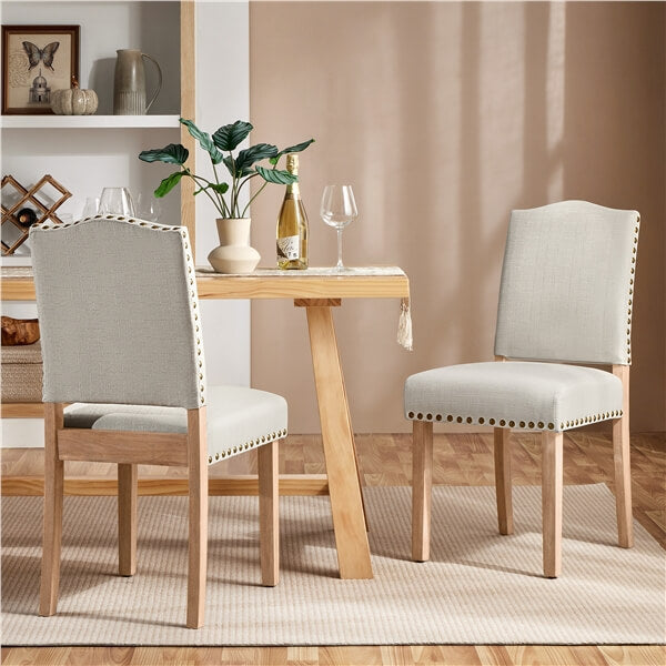 Set of 2 Upholstered Kitchen Chairs