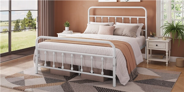Classic Full Size Iron Platform Bed