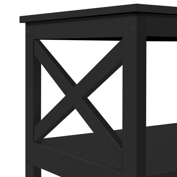 39.5 in 2-Tier Coffee Table with Storage Shelf for Living Room