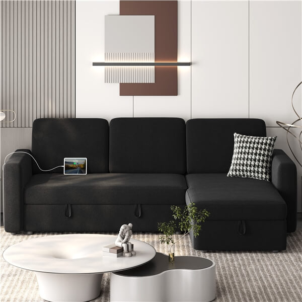 Topeakmart Convertible Sectional Sofa