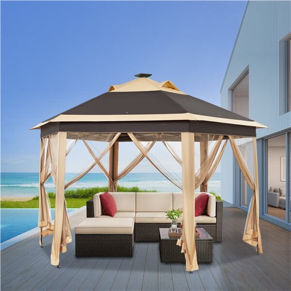 Topeakmart 13×13 Pop-Up Patio Gazebo Tent