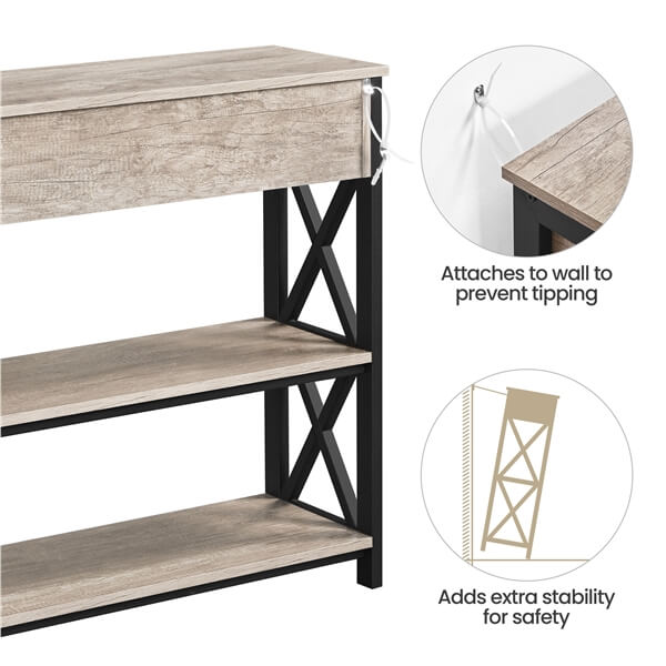 Vintage Wooden Console Table