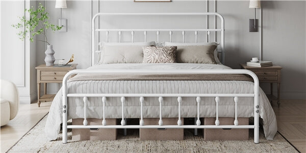 Classic Full Size Iron Platform Bed