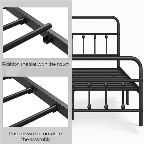 Classic Full Size Iron Platform Bed