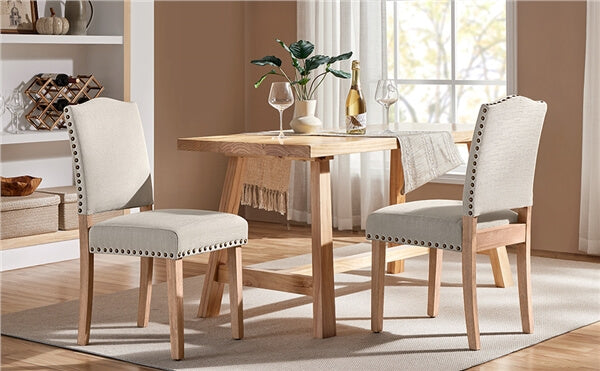 Set of 2 Upholstered Kitchen Chairs