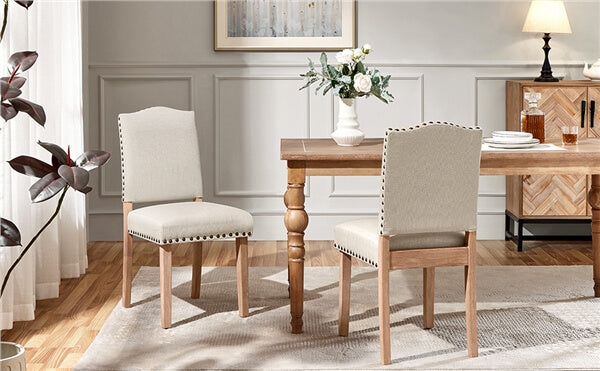 Set of 2 Upholstered Kitchen Chairs