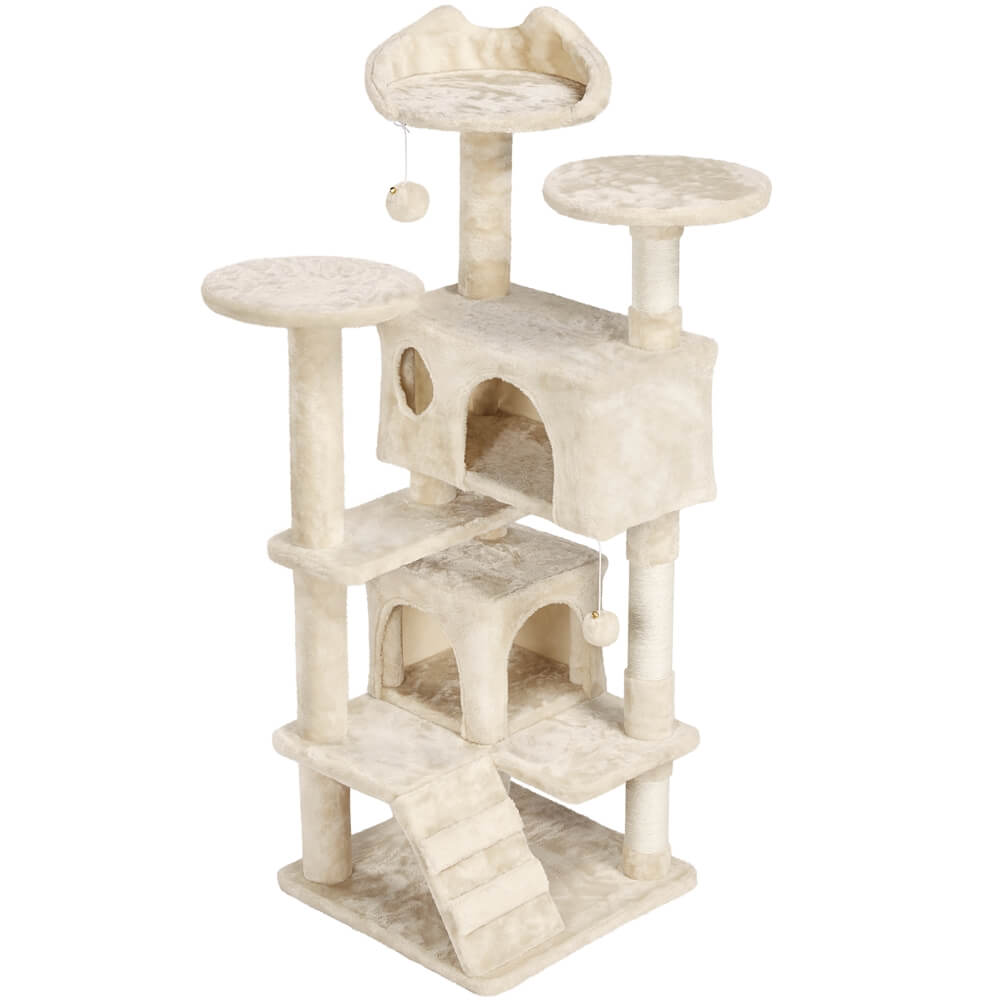 Kei condo｜ピッチャー Yaheetech Multi Level Cat Tree Kitten Condo with 2 Condos