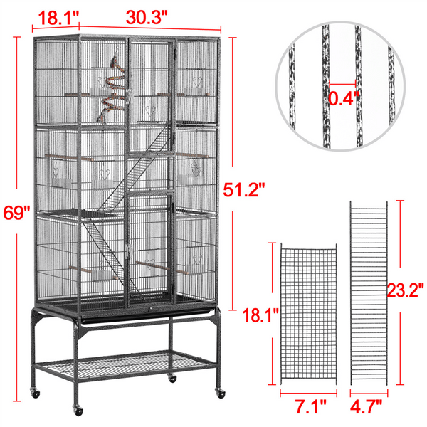 69-inch Large Bird Cage