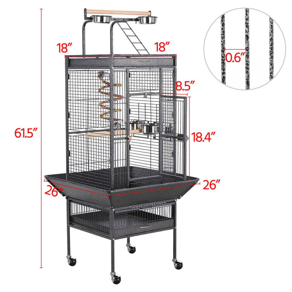 61.5-inch Parrot Cage