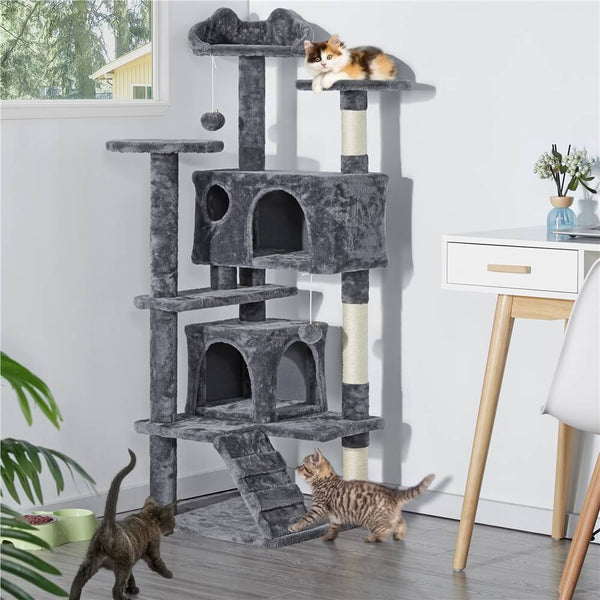 54.5" Cat Tree Tower Condo