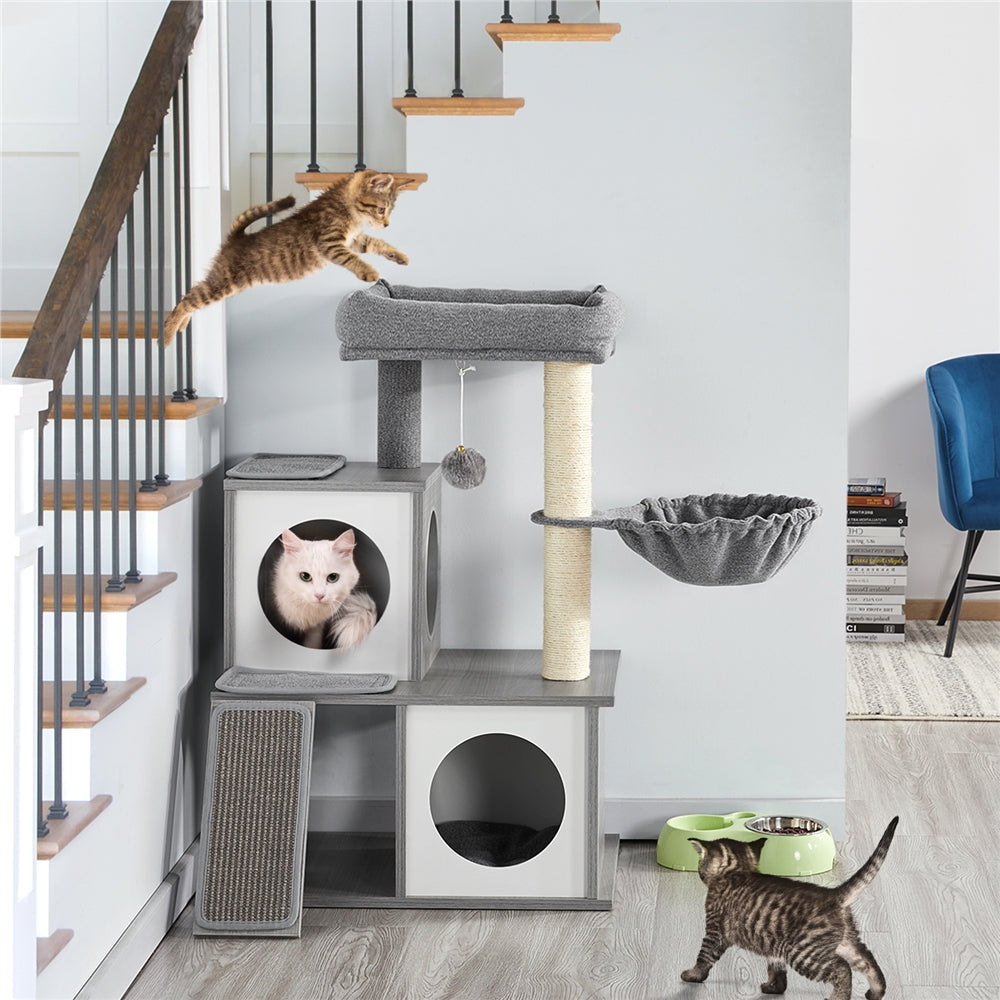 Fabric Felt Cloth Medium Cat Tower Topeakmart